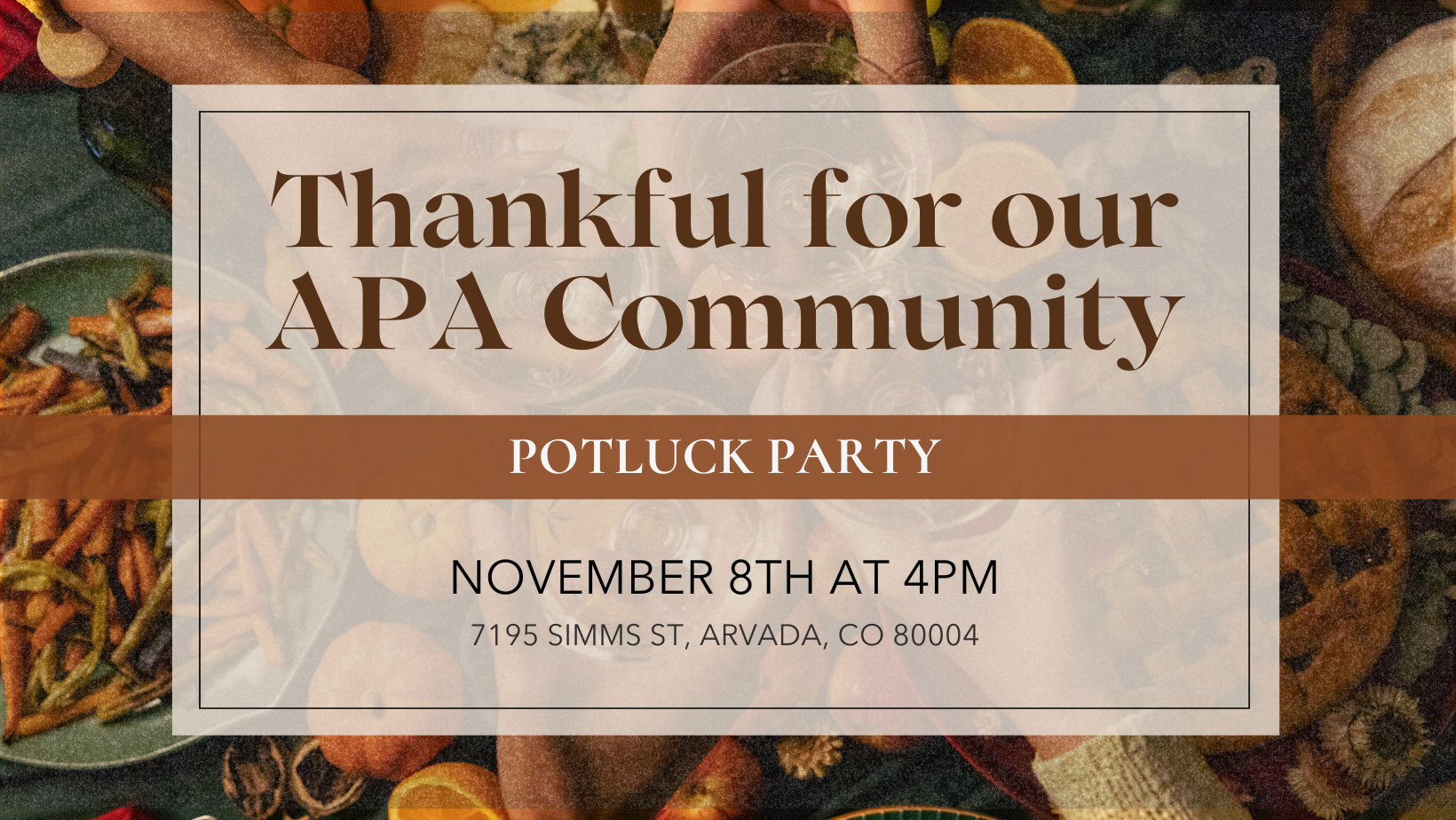 APA Thanksgiving Facebook Event Cover